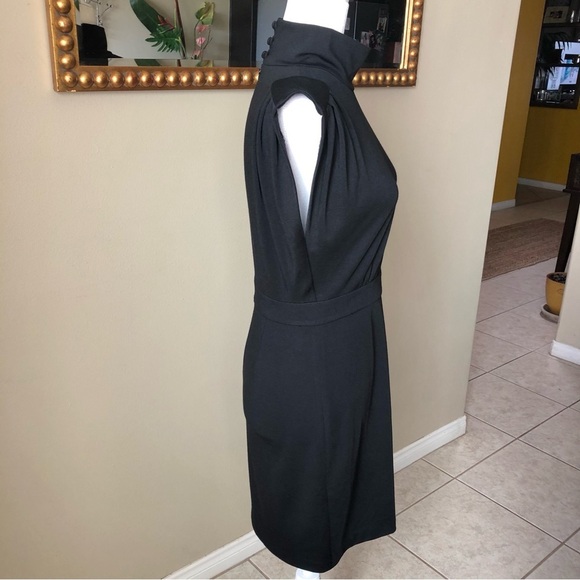 Cache Black Mock Neck Sleeveless Dress - Picture 4 of 7